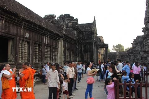 Khu Đền Angkorwat. (Ảnh: Minh Hưng/TTXVN)