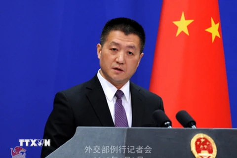 Người phát ngôn Bộ Ngoại giao Trung Quốc Lục Khảng. (Nguồn: THX/TTXVN)