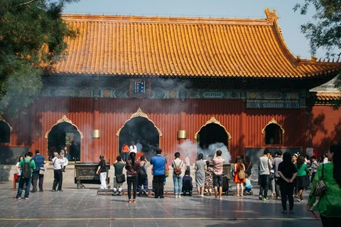 Một ngôi chùa ở Bắc Kinh, Trung Quốc. (Nguồn: Pinterest)