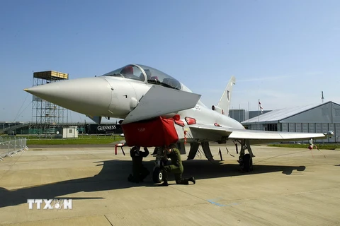 Máy bay chiến đấu Typhoon. (Nguồn: AFP/TTXVN)
