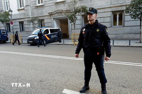 Cảnh sát Tây Ban Nha. (Nguồn: AFP/TTXVN)