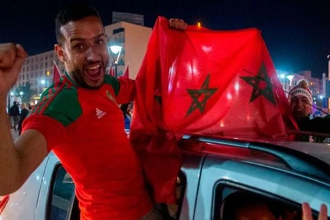 Người hâm mộ bóng đá ở Maroc. (Nguồn: Getty Images)