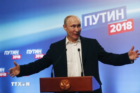 [Video] Ông Putin cảm ơn những người ủng hộ sau khi giành chiến thắng