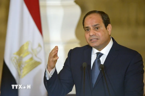 Tổng thống Ai Cập Abdel-Fattah El-Sisi. (Nguồn: AFP/TTXVN)