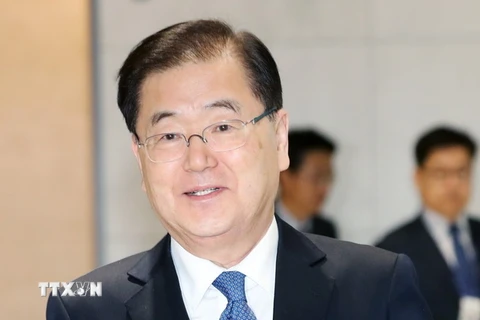 Giám đốc Văn phòng An ninh Quốc gia, ông Chung Eui-yong. (Nguồn: Yonhap/TTXVN) 