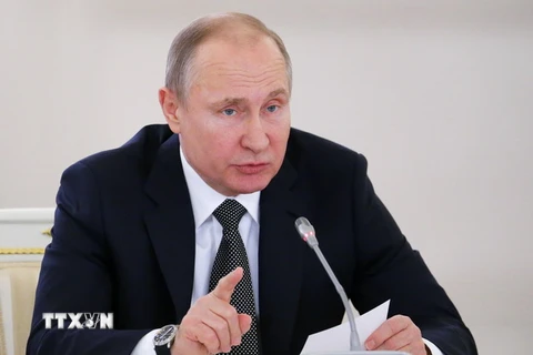 Tổng thống Nga Vladimir Putin. (Nguồn: AFP/TTXVN)