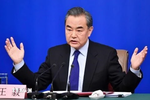 Bộ trưởng Ngoại giao Trung Quốc Vương Nghị. (Nguồn: Kyodo/TTXVN) 