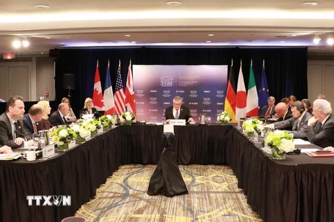 Quang cảnh Hội nghị Bộ trưởng An ninh G7. (Ảnh: Trường Giang/TTXVN)
