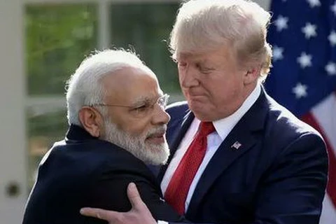 Tổng thống Mỹ Donald Trump và Thủ tướng Ấn Độ Narendra Modi. (Nguồn: indiatimes.com)