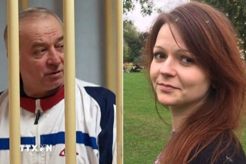 Cựu điệp viên hai mang Sergei Skripal và con gái Yulia. (Nguồn: AFP/TTXVN) 