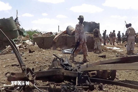 Hiện trường một vụ đánh bom tại Somalia. (Nguồn: AFP/TTXVN) 
