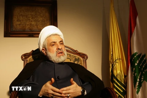 Phó Tổng thư ký Hezbollah Naim Qassem, một trong hai nhân vật hàng đầu của phong trào Hezbollah. (Nguồn: AFP/TTXVN)