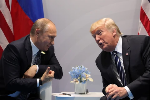 Tổng thống Nga Putin và người đồng cấp Mỹ Donald Trump. (Nguồn: TASS)