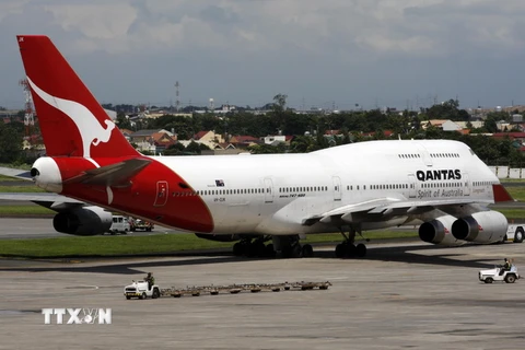 Máy bay của Hãng hàng không Qantas Airways. (Nguồn: AFP/TTXVN)