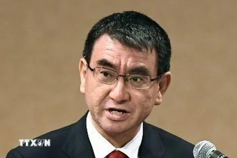 Ngoại trưởng Nhật Bản Taro Kono. (Nguồn: Kyodo/TTXVN)