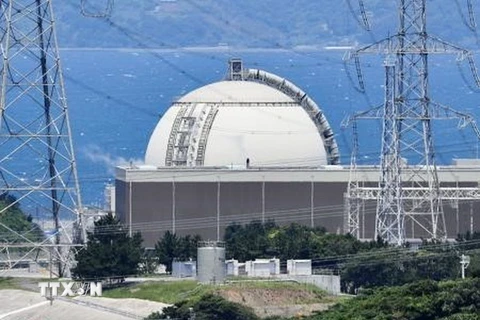 Lò phản ứng hạt nhân số 4 tại nhà máy Genkai, tỉnh Saga, Nhật Bản ngày 16/6. (Nguồn: Kyodo/TTXVN)