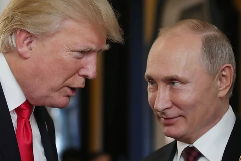 Tổng thống Mỹ Donald Trump (trái) và Tổng thống Nga Vladimir Putin. (Nguồn: AFP/Getty Images)