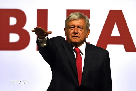 Ứng cử viên Andrés Manuel López Obrador. (Nguồn: AFP/TTXVN)