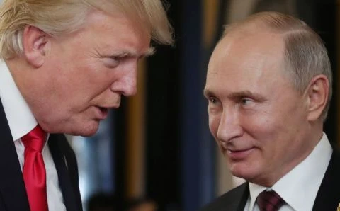 Tổng thống Mỹ Donald Trump (trái) và người đồng cấp Nga Vladimir Putin. (Nguồn: AFP/Getty Images)
