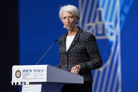 Tổng Giám đốc Quỹ Tiền tệ quốc tế (IMF) Christine Lagarde. (Nguồn: THX/TTXVN)