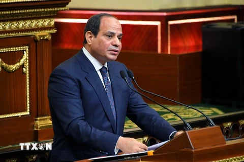 Tổng thống Ai Cập Abdel-Fattah El-Sisi. (Nguồn: THX/TTXVN)
