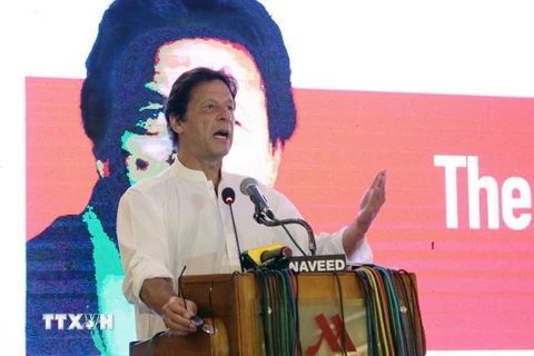Ông Imran Khan phát biểu tại Islamabad. (Nguồn: THX/TTXVN)