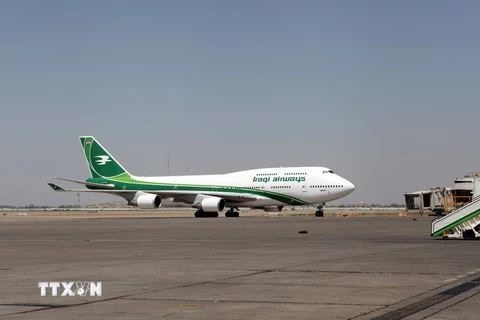 Máy bay của hãng hàng không Iraq Airways. (Nguồn: AFP/TTXVN)