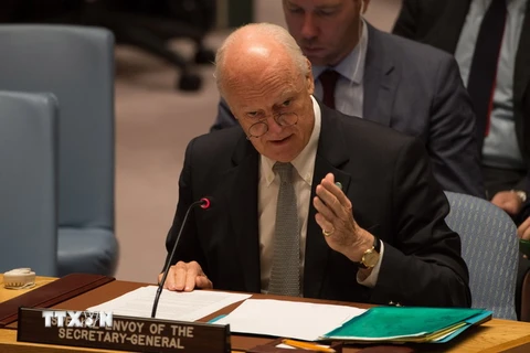 Đặc phái viên của Liên hợp quốc về Syria Staffan de Mistura. (Nguồn: AFP/TTXVN)