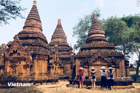 Một trong những điểm du lịch ở Bagan, Myanmar. (Nguồn: Vietnam+)