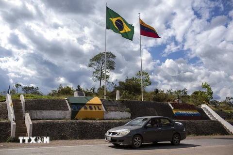 Khu vực biên giới Brazil-Venezuela ở Pacaraima, bang Roraima, Brazil. (Nguồn: AFP/TTXVN)