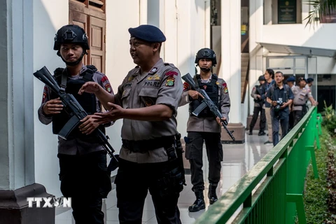 Cảnh sát Indonesia. (Nguồn: AFP/TTXVN)