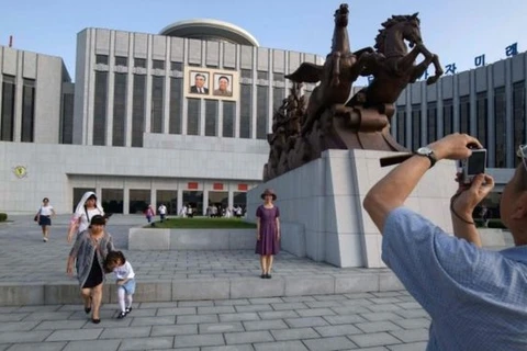 Du khách ở Triều Tiên. (Nguồn: AFP)