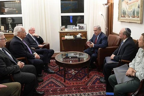 Thủ tướng Benjamin Netanyahu gặp Đại diện đặc biệt của Mỹ về các vấn đề Syria, James Jeffrey, tại Jerusalem. (Nguồn: timesofisrael.com)
