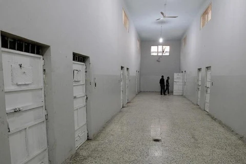 Tại một nhà tù ở Libya. (Nguồn: AFP)