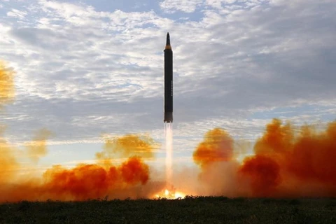 Một vụ phóng tên lửa của Triều Tiên. (Nguồn: Reuters)