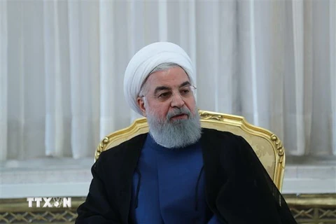 Tổng thống Iran Hassan Rouhani tại một cuộc họp ở Tehran ngày 14/7. (Nguồn: AFP/TTXVN)