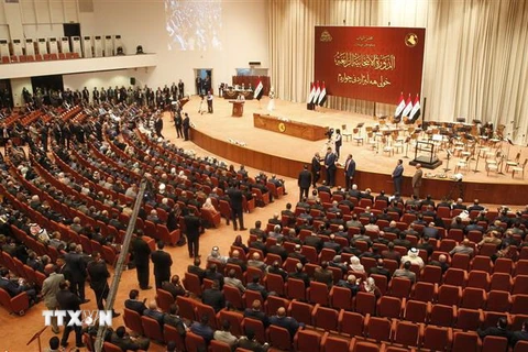 Toàn cảnh một phiên họp Quốc hội Iraq ở Baghdad. (Nguồn: AFP/ TTXVN
