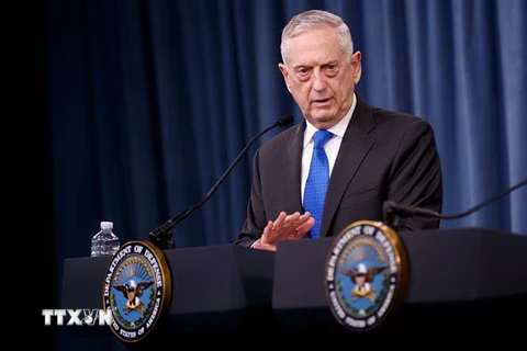 Bộ trưởng Quốc phòng Mỹ James Mattis. (Nguồn: THX/TTXVN)