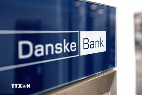 Biểu tượng ngân hàng Danske Bank tại Copenhagen, Đan Mạch. (Nguồn: AFP/TTXVN)