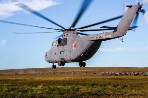 Trực thăng Mi-26T2V. (Nguồn: sputniknews.com)