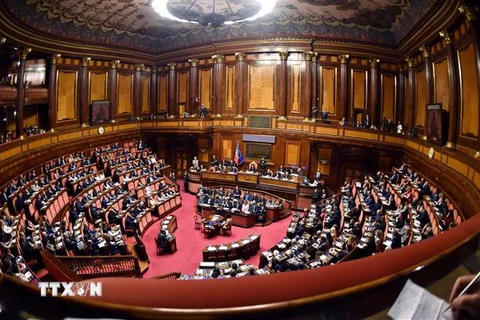 Toàn cảnh một phiên họp Quốc hội Italy ở Rome. (Nguồn: AFP/TTXVN) 