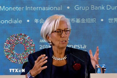 Tổng Giám đốc IMF Christine Lagarde. (Nguồn: AFP/TTXVN) 