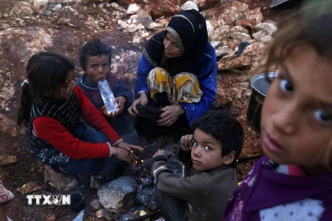 Người tị nạn Syria. (Nguồn: AFP/TTXVN) 