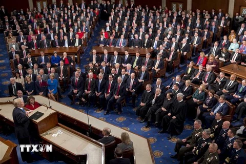 Toàn cảnh một phiên họp Quốc hội Mỹ ở Washington, DC. (Nguồn: AFP/TTXVN) 