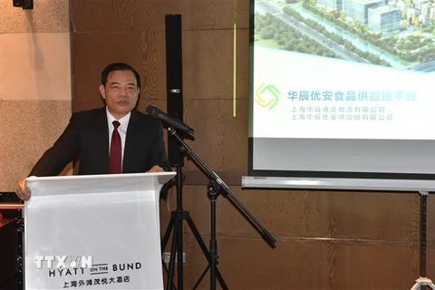 Bộ trưởng Nông nghiệp và Phát triển Nông thôn Nguyễn Xuân Cường phát biểu tại hội nghị. (Ảnh: Lương Anh Tuấn/TTXVN) 