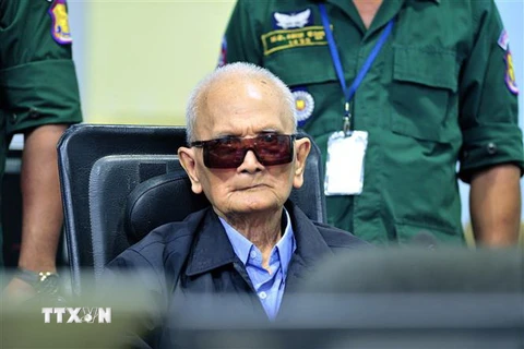 Cựu lãnh đạo Khmer Đỏ Nuon Chea. (Nguồn: AFP/TTXVN) 