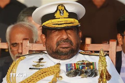 Đô đốc Ravindra Wijegunaratne tại một sự kiện ở Colombo ngày 29/8. (Nguồn: AFP/TTXVN) 