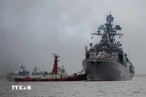 ​Tàu của Hải quân Nga. (Nguồn: AFP/TTXVN) 