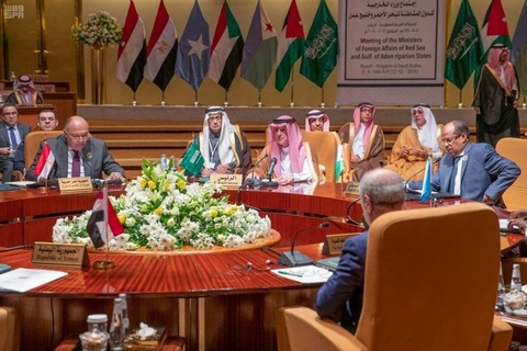 ​Các đại diện đến từ Ai Cập, Djibouti, Somalia, Sudan, Yemen và Jordan đã nhóm họp ở Riyadh. (Nguồn: SPA)