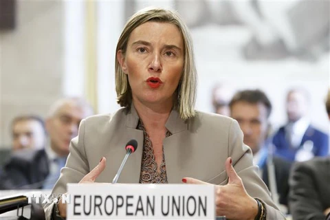 Đại diện cấp cao về chính sách an ninh và đối ngoại của EU Federica Mogherini. (Nguồn: THX/TTXVN) 